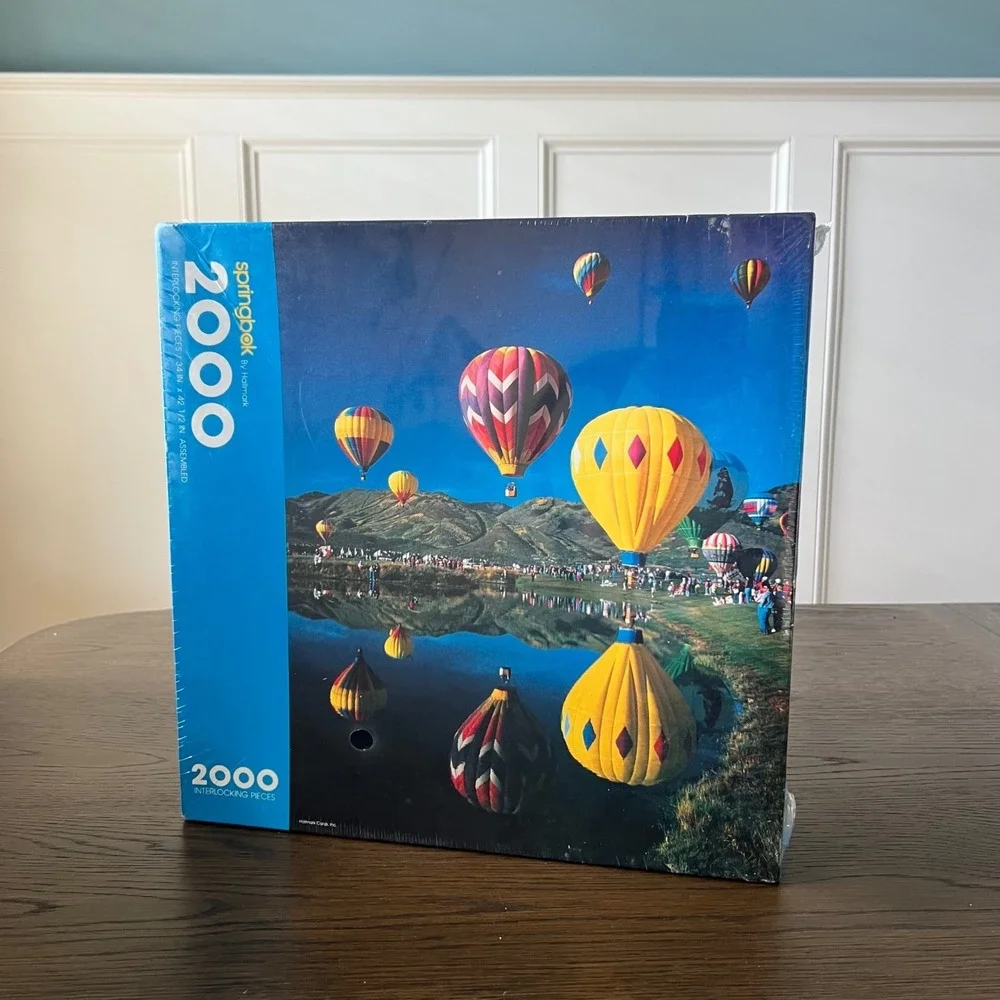 Springbok‎ 2000 Flying Colors Hot Air Balloon Interlocking Puzzle Sealed 34x42.5